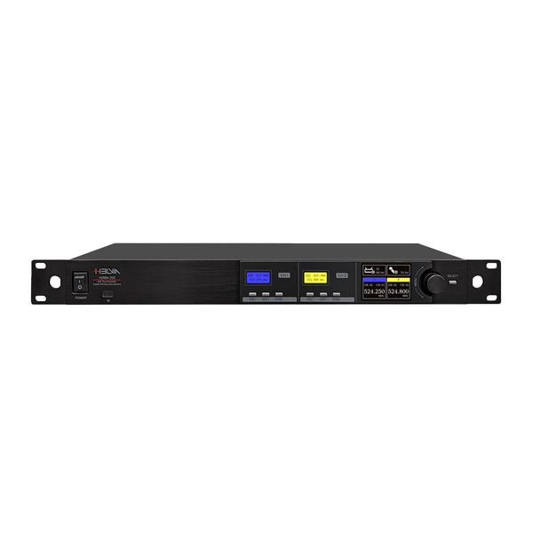 HELVIA Verba -201 Sistema wireless UHF True Diversity con Autoscan - 2 mic a mano A1 (516-558 MHz)