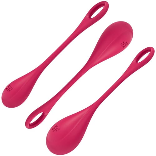 SATISFYER BALLS SATISFYER - SET DA ALLENAMENTO YONI POWER 1 ROSSO