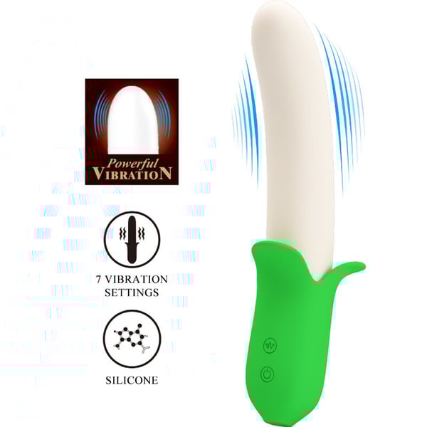 PRETTY LOVE - BANANA KNIGHT SUPER POWER 7 RÉGLAGES DE VIBRATION SILICONE