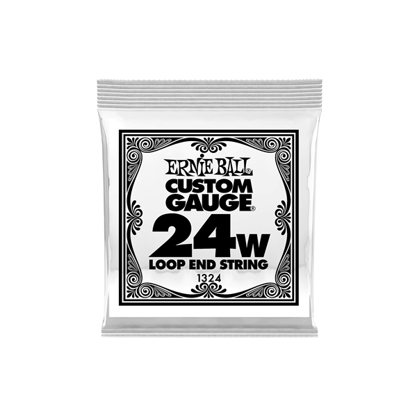 Ernie Ball 1324 Stainless Steel Wound Loop End .024