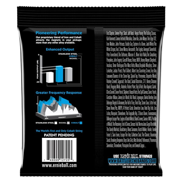 Ernie Ball 2725 Cobalt Extra Slinky 8-38