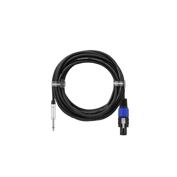 Gator Cableworks GCWB-SPK-25-1TL Cavo speaker jack TS dritto/speakon 7.6 m Serie Backline