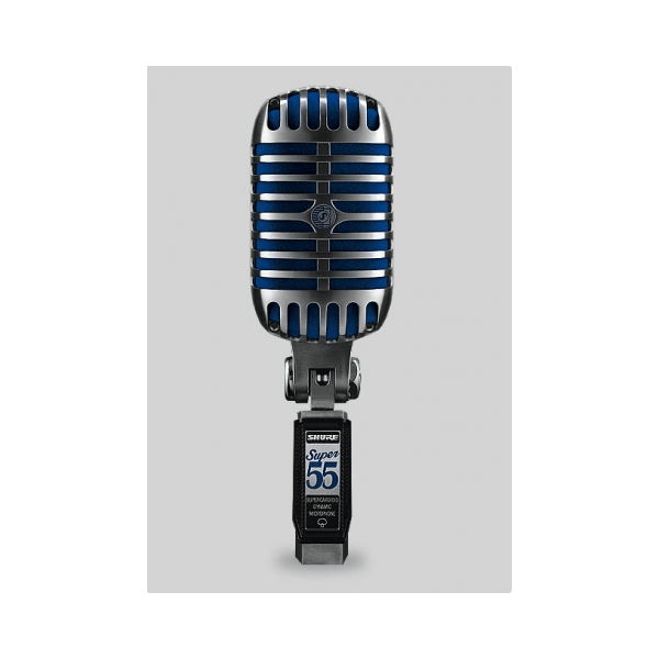 SHURE CENTRE SHURE SUPER-55 MICROFONO SUPERCARDIOIDE VINTAGE PER VOCE ANNI 50 ELVIS