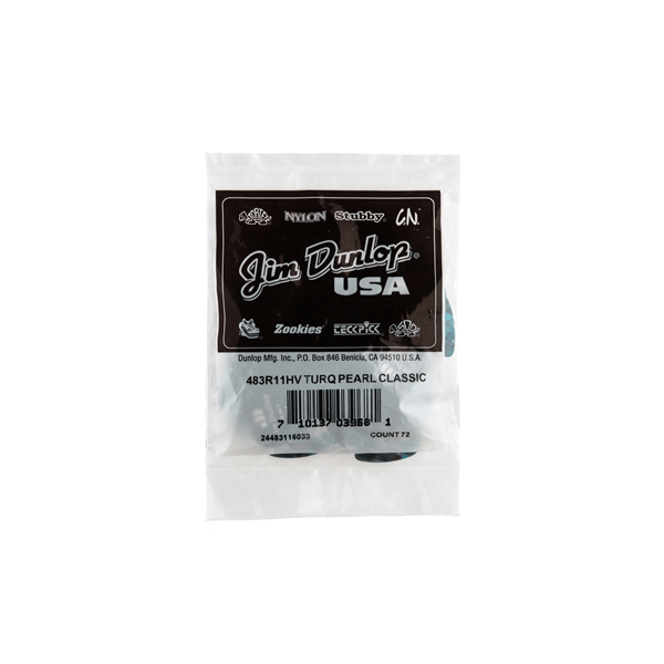 Dunlop 483R#11 Turquoise Perloid - Heavy