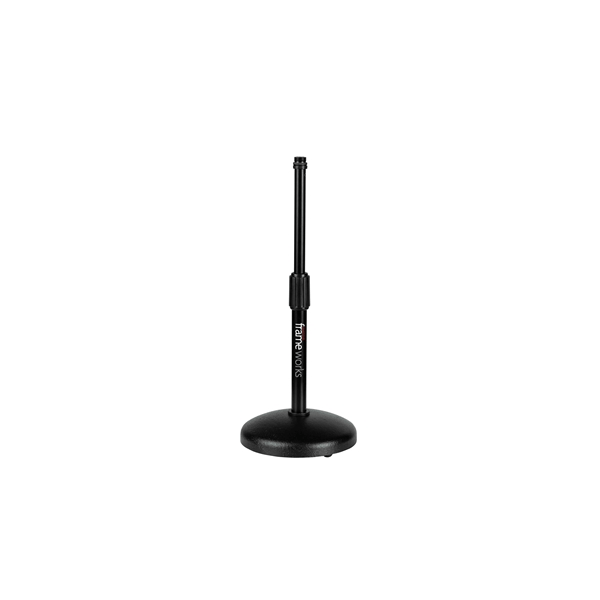 Gator Frameworks GFW-MIC-0501 Supporto per microfono da tavolo con base rotonda