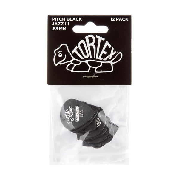 Dunlop 482P Pitch Black Jazz III .88