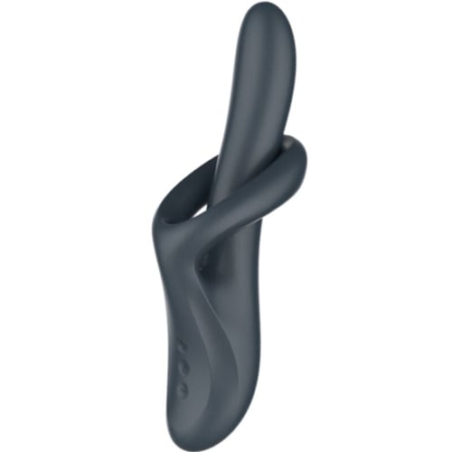SATISFYER VIBRATOR SATISFYER - HEAT FLEX 4 VIBRATORE EFFETTO CALORE 12 VIBRAZIONI GRIGIO