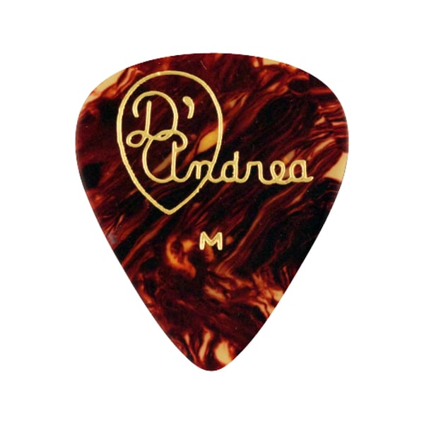 D'ANDREA Busta di 12 plettri in Shell Celluloid (Heavy)