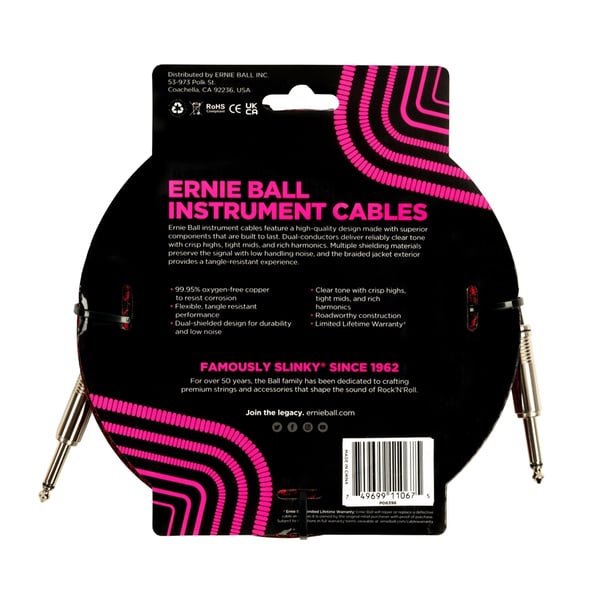 Ernie Ball 6398 Treccia Dritta 7.6m