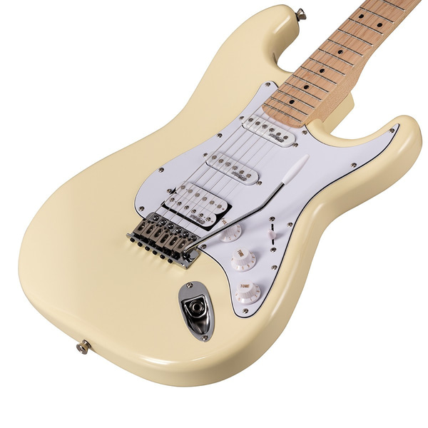 SOUNDSATION Chitarra elettrica double cutaway con 2 single coil + humbucker splittabile e meccaniche autobloccanti (equipaggiata Wilkinson, tastiera acero). Modello RIDER-PRO-MSH VW
