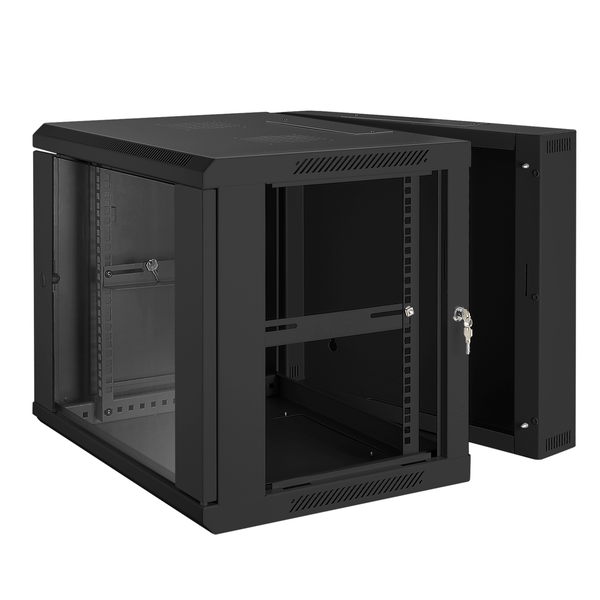 PROEL STAGE Armadio modulare a rack 19", per installazione da parete, a 9 unità. Doppia apertura