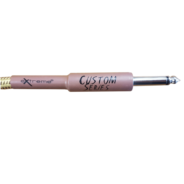 EXTREME SFJJ005/5M CAVO AUDIO JACK DRITTO COTONATO BEIGE OD8 SERIE CUSTOM PER STRUMENTI LIVE STUDIO 5 METRI