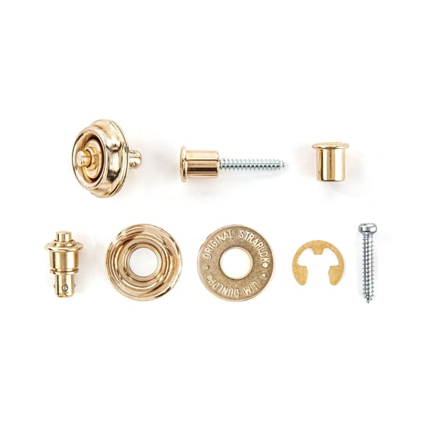 Dunlop SLS1404G Straplok Flush Mount Strap Retainer System, Gold