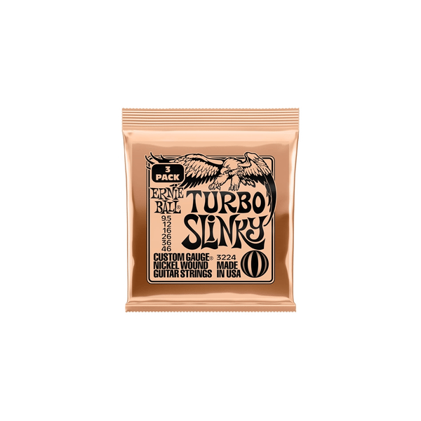 Ernie Ball 3224 Turbo Slinky Nckl Wnd Pk 9.5 46