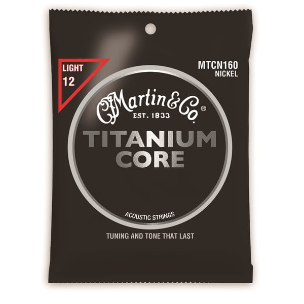 Martin &amp; Co. MTCN160 Titanium Core Acoustic Strings Light 12-55