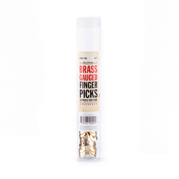 Dunlop 37R BRASS FINGER .013 - TUBO 20 PLETTRI