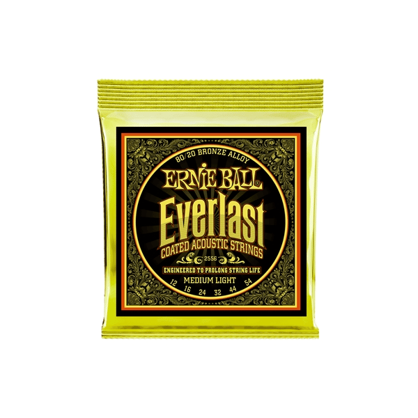 Ernie Ball 2556 Everlast Coated 80/20 Bronze Medium Light 12-54