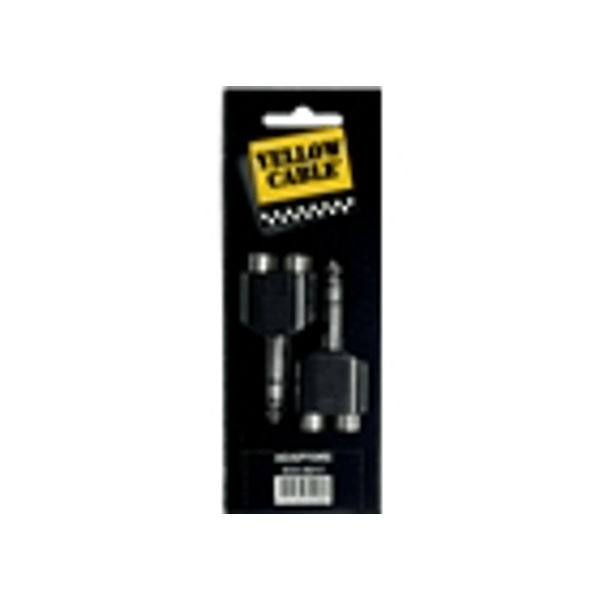 Yellow Cable AD17 Adattatore Jack TRS Maschio/2x RCA Femmina 2 Pcs