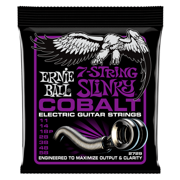 ERNIE BALL Corde per chitarra elettrica 7 corde Power Slinky Cobalt. Modello P02729