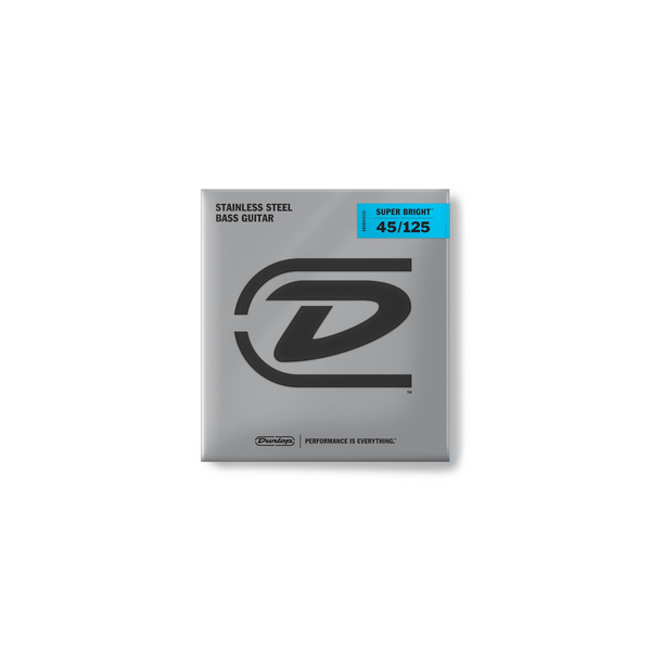 Dunlop DBSBS45125 Super Bright Stainless Steel, Medium Set/5