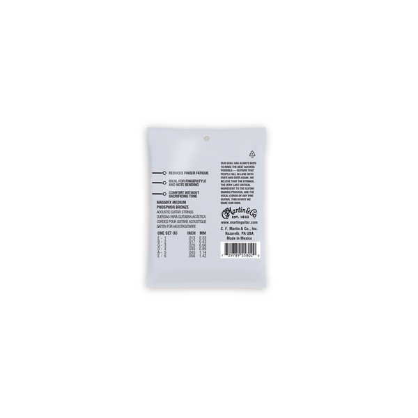 Martin & Co. MA550FX Authentic Flexible Core Medium Phosphor Bronze 13-56