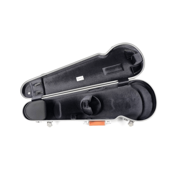 BAM ITALIA DEF2002XLA CUSTODIA HIGHTECH LA DEFENSE CONTOURED PER VIOLINO - BRUSHED ALUMINUM