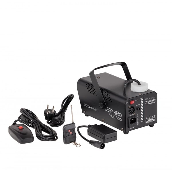 CENTOLIGHT Macchina da fumo compatta e maneggevole con comando a filo e radiocomando. Modello ZEPHIRO FOG 400