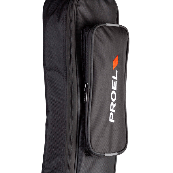 PROEL STAGE Borsa per basso Elettrico in poliestere 600D antistrappo con imbottitura da 10mm. Disponibile nel colore nero.