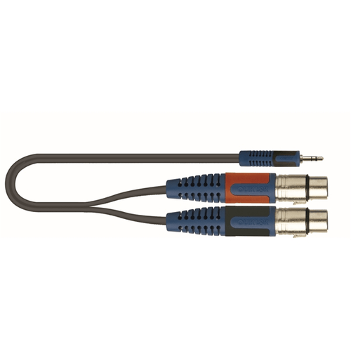 Quik Lok RKSA/194-3 Minijack Stereo/2 XLR Femmina