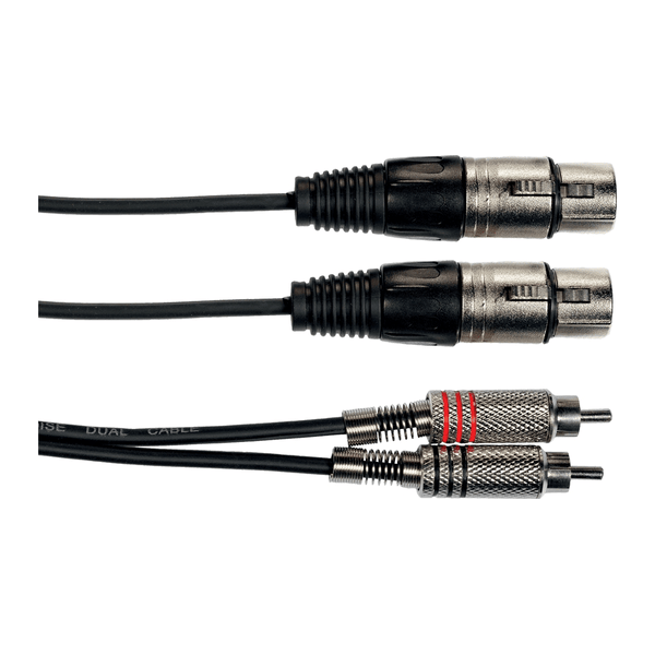 Yellow Cable K10-3 Cavo Segnale 2x RCA maschio/2x XLR Femmina 3 m