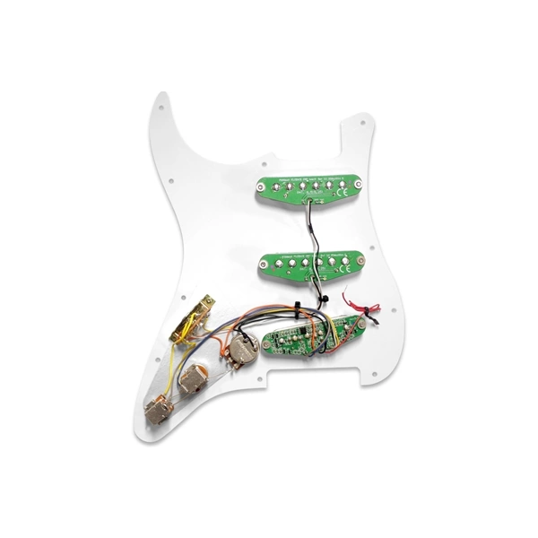 Fishman Fluence Loaded Pickguard Stratocaster 3 Single Width White