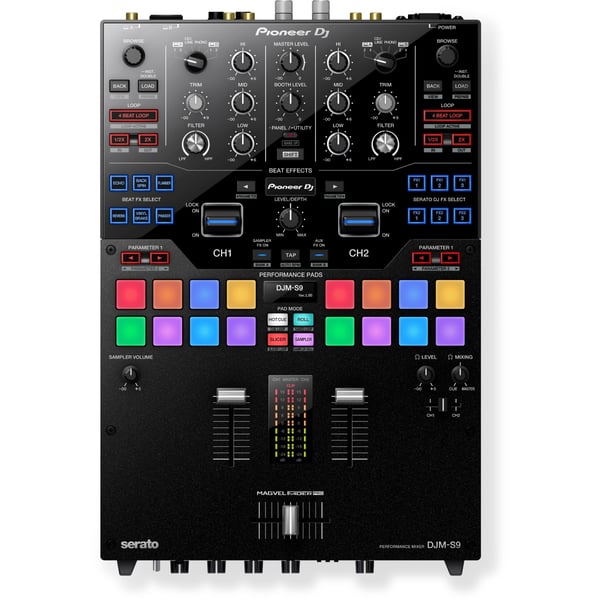 PIONEER Mixer professionale per DJ Battle a 2 canali (nero)