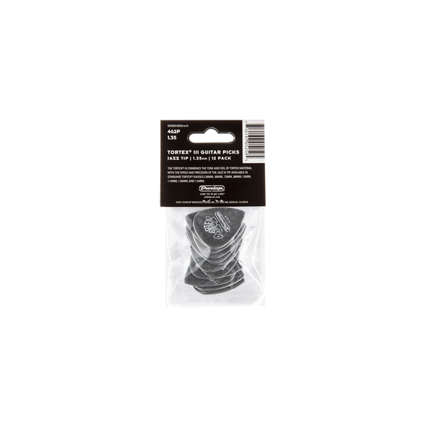 Dunlop 462P Tortex III Black 1.35