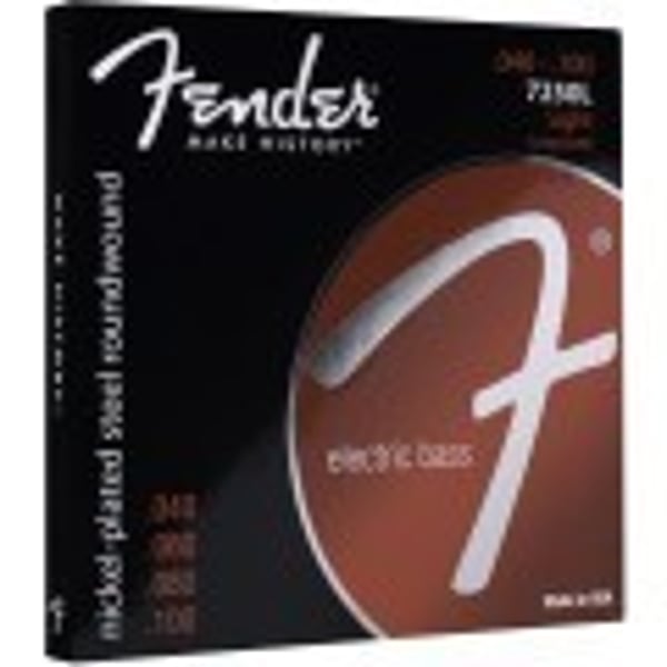 FENDER Set di Corde 7250 Bass Acciaio Nichelato Scala Lunga 7250L Scalature .040-.100