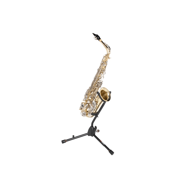Gator Frameworks GFW-BNO-SAXFLU Supporto a treppiede per sax alto/tenore con attacco per clarinetto o flauto<br>
