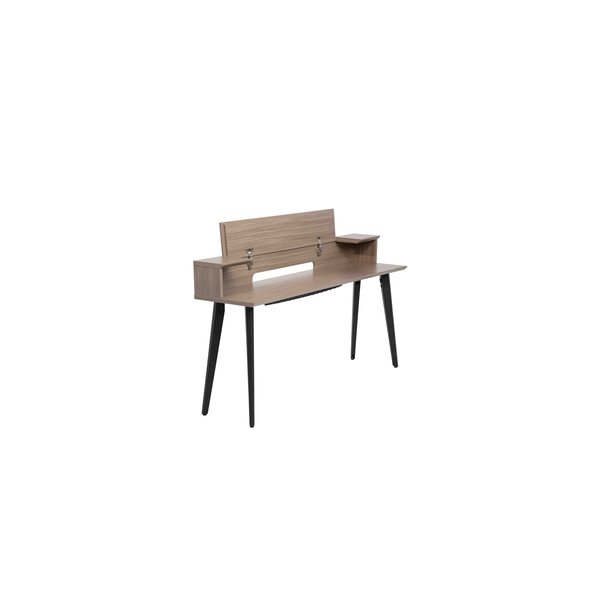 Gator Frameworks GFW-ELITEKEYTBL88-GRY Workstation in legno per tastiere fino a 88 tasti, colore grigio driftwood<br>