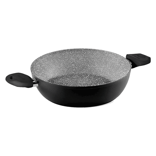 Aeternum Wok Padella Saltapasta ø 36 cm in Alluminio con Coperchio