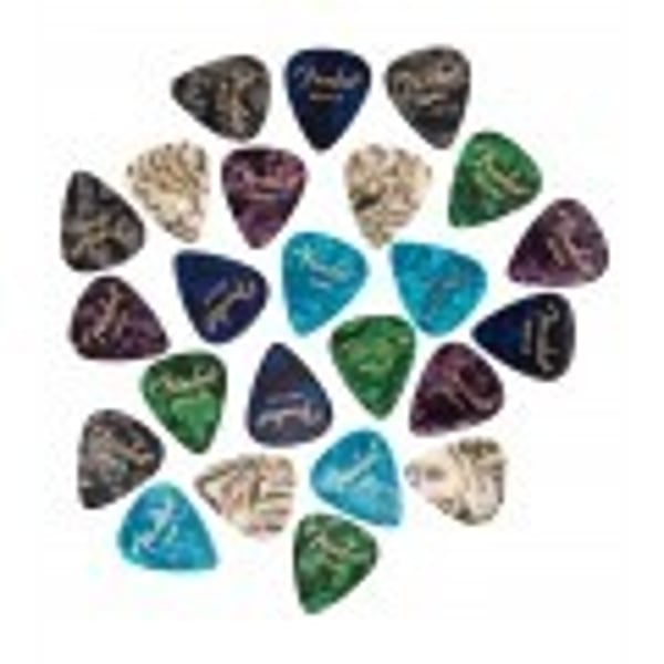 FENDER 351 Plettri Shape Premium - Confezione da 24 pezzi, multicolore