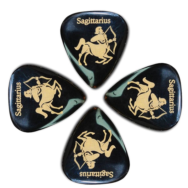 TIMBERTONES 4 Plettri con segno zodiacale "Sagittario"