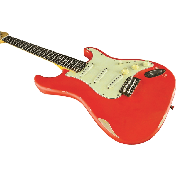 Eko Guitars S-300 Relic Fiesta Red