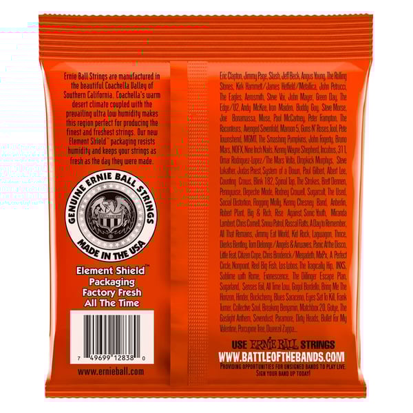 Ernie Ball 2838 Nickel Wound 6 corde scala lunga 32-130