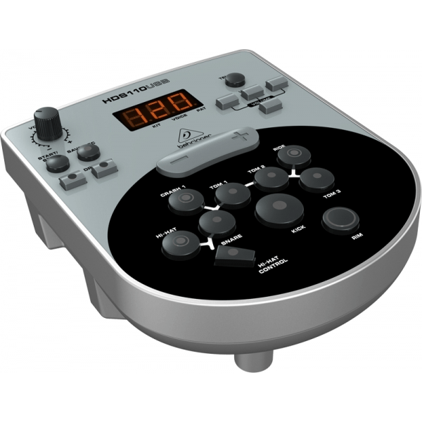 BEHRINGER XD8-USB BATTERIA ELETTRONICA 8 PEZZI CON TRIGGER RULLANTE DUAL ZONE + MODULO SONORO MIDI E USB