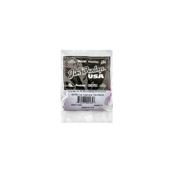Dunlop 431R Tortex Triangle Purple 1.14