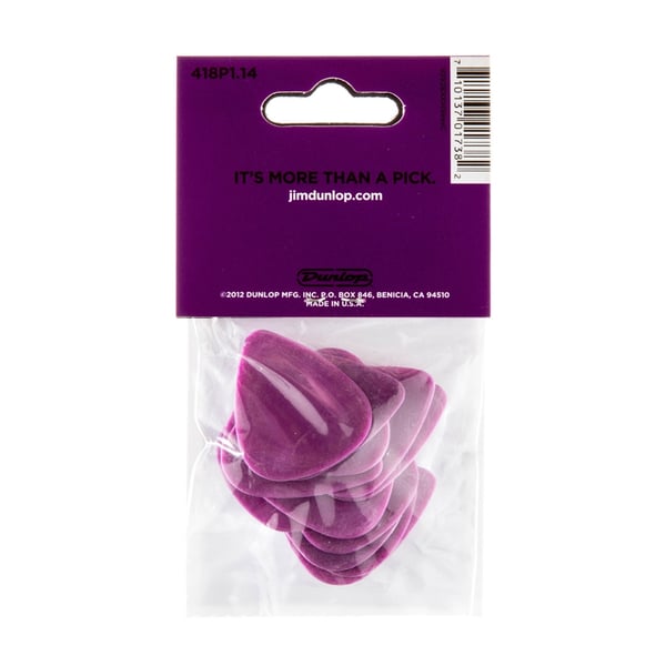 Dunlop 418P Tortex Standard Purple 1.14