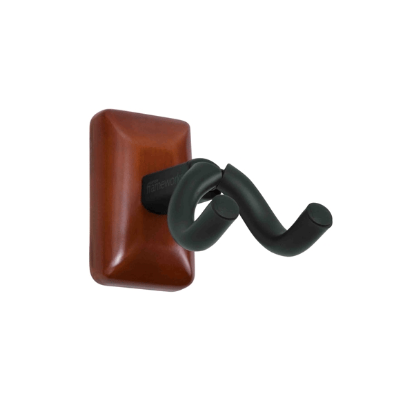 Gator Frameworks GFW-UKE-HNGRMHG Supporto da parete per ukulele e mandolino con piastra in mogano