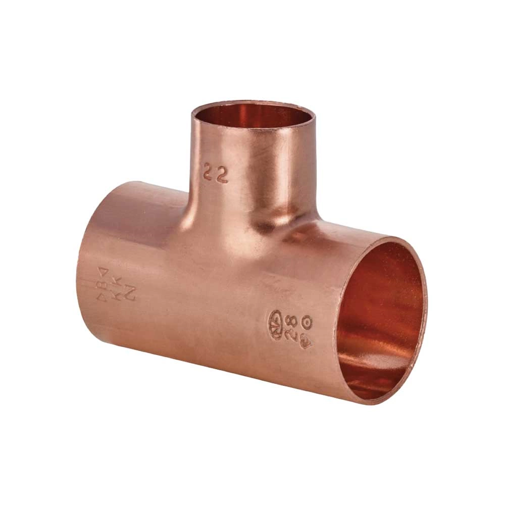 Tee Ridotto Femmina Rame a Saldare Ø22 x 12 x 14 mm