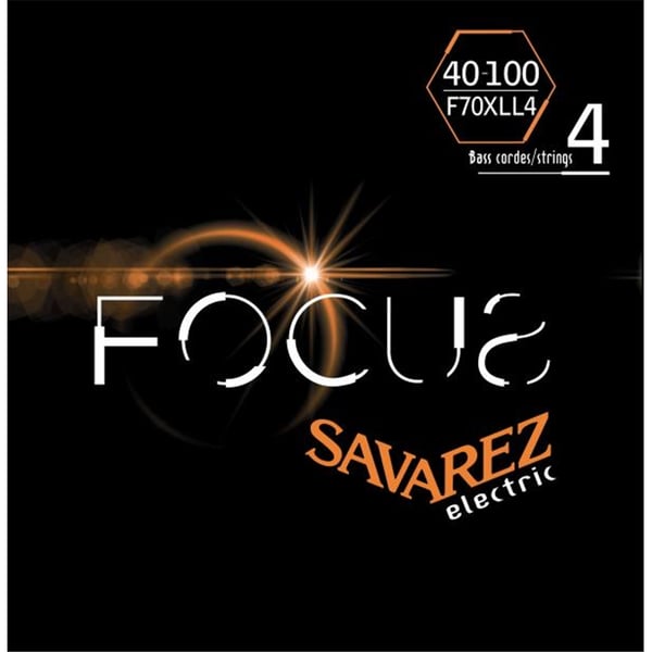 Savarez F70XLL4 Corde Focus per Basso Elettrico 40-100, Set/4