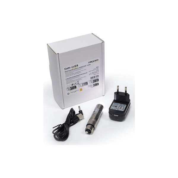 Algam Lighting DMX-WRB Ricevitore DMX Femmina 3 Poli a Batteria