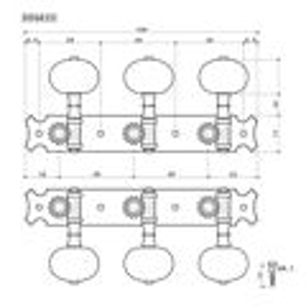 GOTOH Set Meccaniche per Chitarra Classica (Dorata)