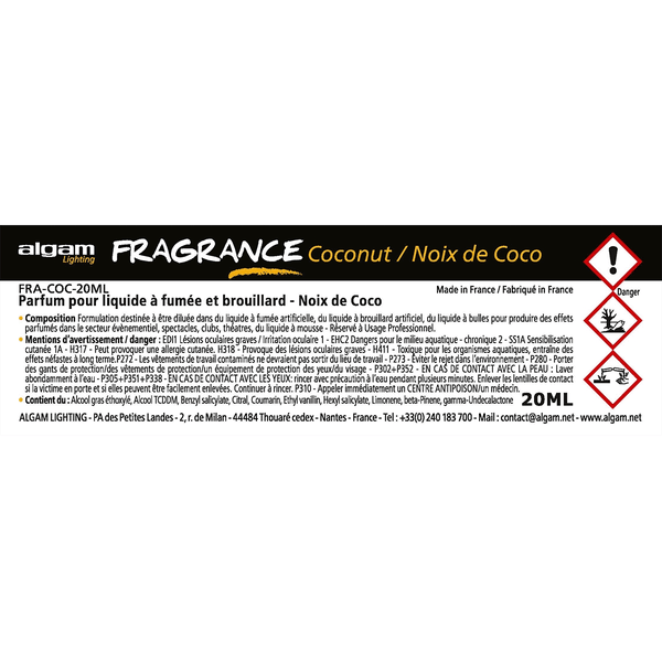 Algam Lighting FRA-COC-20ML Profumo per Liquido del Fumo 20ml Noce di Cocco